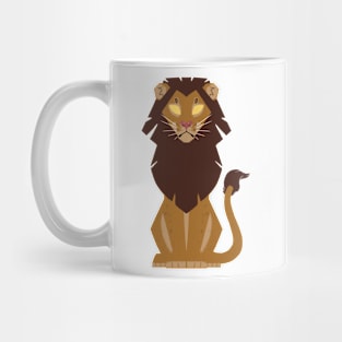 Minimalist Lion Mug